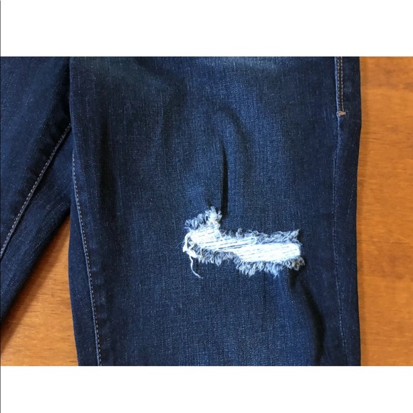 Lularoe Distressed Dark Ankle Jeans - Picture 4 of 6